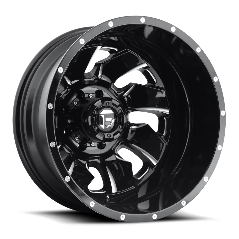 FUEL CLEAVER DUALLY REAR D574 Black & Milled
