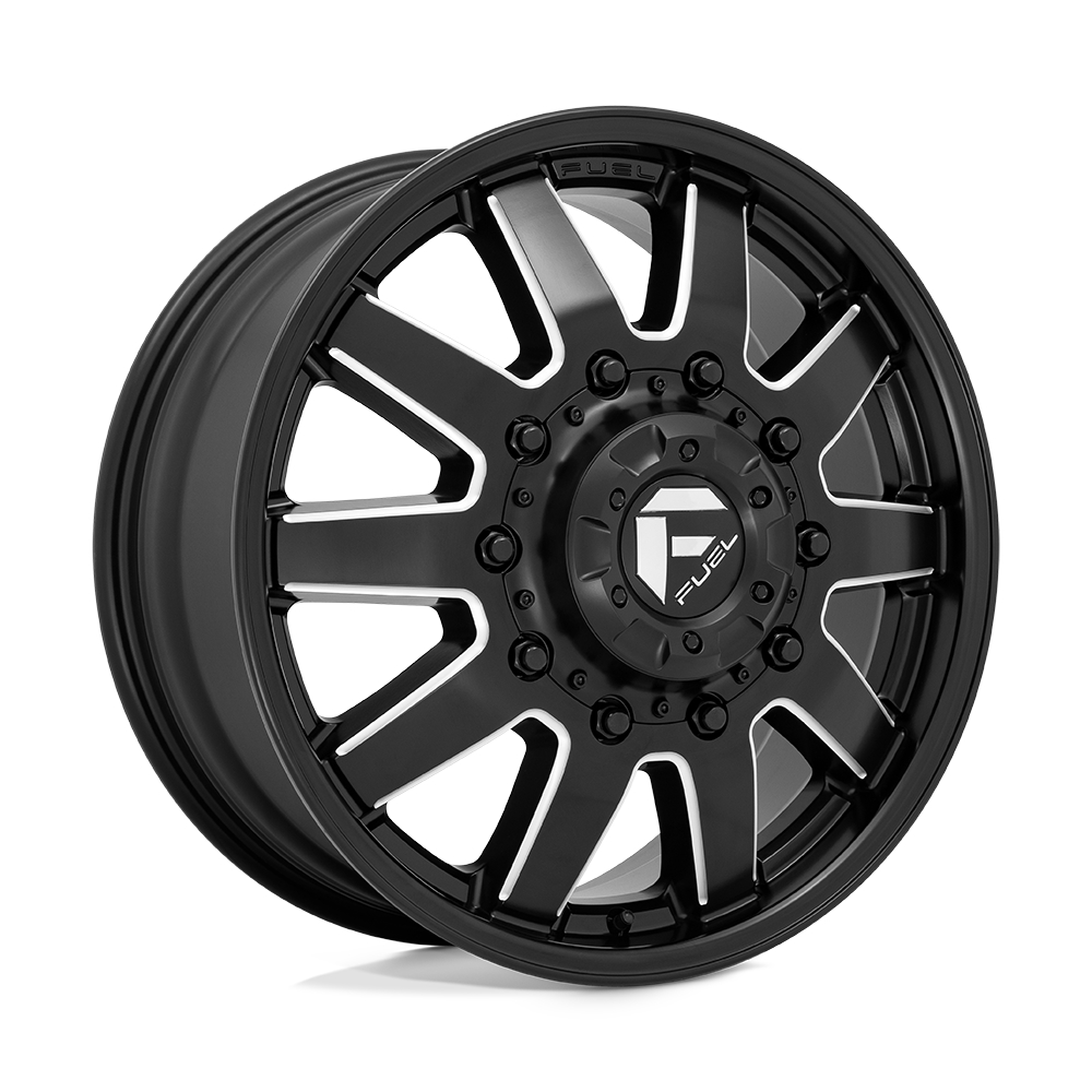 velg FUEL MAVERICK DUALLY FRONT D538 10 LUG Black & Milled